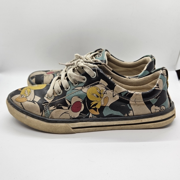 DOGO Women Vegan Leather Sneakers Tweety. Size 36. Warner Brothers. - Picture 4 of 9